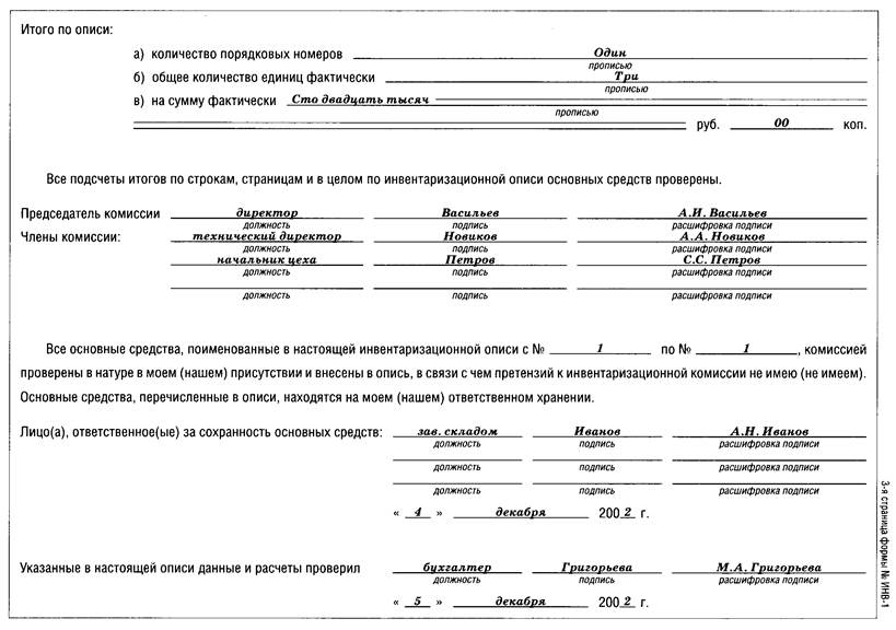 Приложение И Инвентаризационная опись - student2.ru