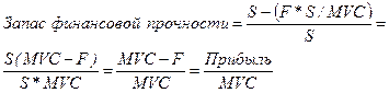 Расчет маржи безопасности и коэффициента финансовой стойкости - student2.ru