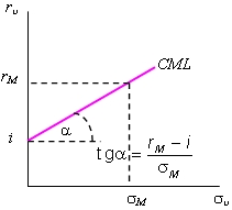 Уравнение и график рыночной линии (CML). Уравнение и график линии ценной бумаги (SML) - student2.ru