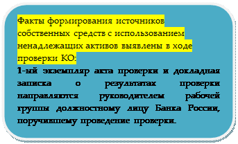 Вам необходимо проверить приведенную мною информацию по положению 215-П. 2.Написать о выявленных фактах (признаках) формирования источников собственных средств (их части) кредитной организации с использованием инвесторами - student2.ru