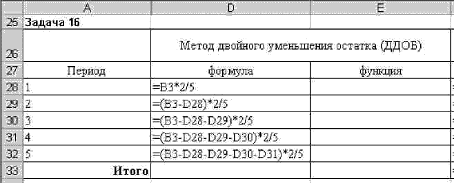 Задача 16. Расчет амортизационных отчислений методами ускоренной амортизации. - student2.ru