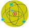 А. Положительный заряд сосредоточен в центре атома, а электроны обращаются вокруг него. - student2.ru