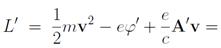 Движение заряженной частицы в электромагнитном поле в формализме Лагранжа - student2.ru