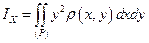 Двойной интеграл позволяет вычислить массу, координаты центра тяжести, статичные моменты первого и второго порядка плоской пластинки, начиненной веществом. - student2.ru