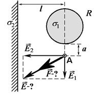 EXAMPLES OF PROBLEM SOLUTION. Example 1. The sphere with radius R=5 cm and the endless uniformly plate are charged from the surfaces with the charge density s1=10 nC/m2 and s1=–15 nC/m2 - student2.ru