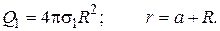 EXAMPLES OF PROBLEM SOLUTION. Example 1. The sphere with radius R=5 cm and the endless uniformly plate are charged from the surfaces with the charge density s1=10 nC/m2 and s1=–15 nC/m2 - student2.ru