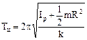 For the period of oscillations of scope without loads have - student2.ru