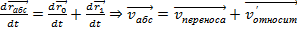 Кинематика относительного движения. Сила инерции в общем случае. - student2.ru