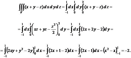 П. 19.1. Вычисление тройного интеграла в декартовых координатах. - student2.ru