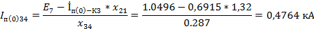 Расчет токов трехфазного симметричного короткого замыкания в точке К3. - student2.ru