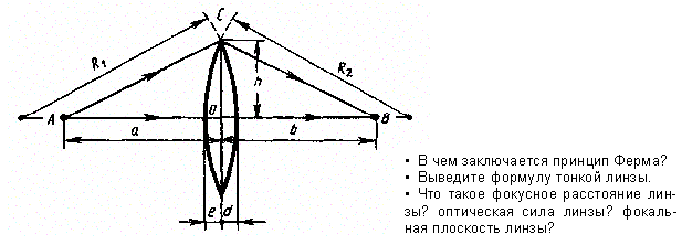 Тонкие линзы. Изображение предметов - student2.ru