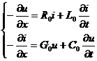 Уравнение однородной линии с распределенными параметрами. - student2.ru