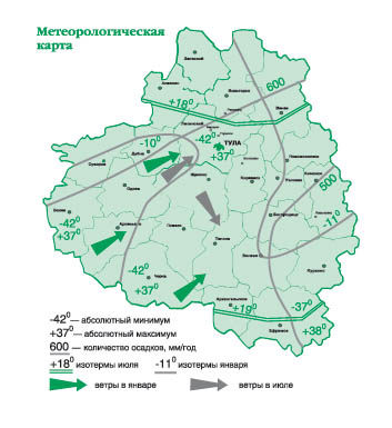 климатические условия тульской области - student2.ru