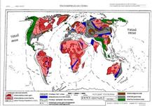 Тектонические схемы континентов на современной и палеотектонической основе - student2.ru