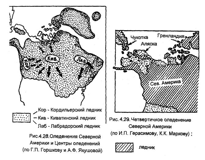 Веера разноса валунов; 2 - граница оледенения - student2.ru