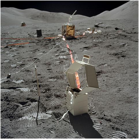 Было установлено, что в месте посадки «Аполлона-17» поверхностный слой базальта имеет толщину 1,4 км, что немного превышает значение в 1 км, полученное с помощью мобильного гравиметра. - student2.ru