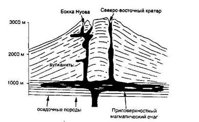 Геологическая позиция действующих вулканов и понятие о магматических очагах - student2.ru