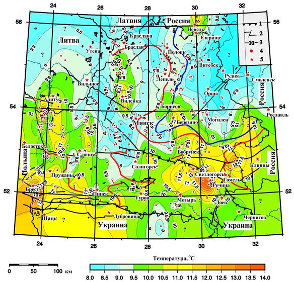 Геотемпературное поле Беларуси - student2.ru