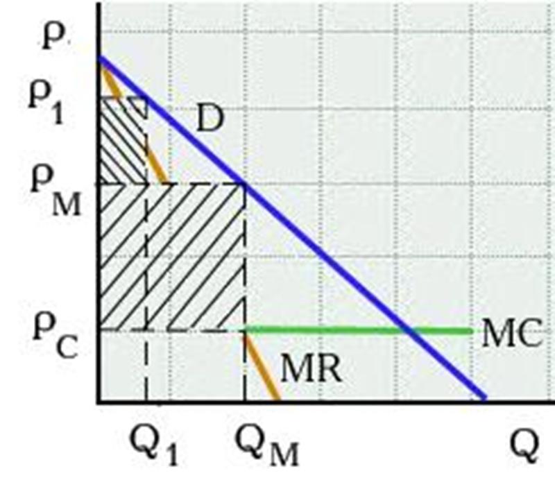 Естественные монополии. Максимизация прибыли естественной монополии - student2.ru