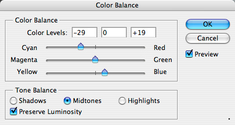 Color Balance — раздельное тонирование - student2.ru