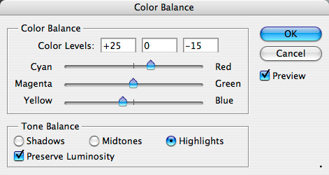 Color Balance — раздельное тонирование - student2.ru