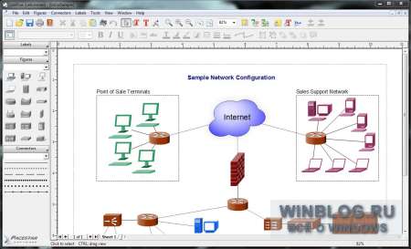 Diagram Designer (бесплатная). Diagram Designer — еще одна бесплатная утилита с устаревшим интерфейсом - student2.ru