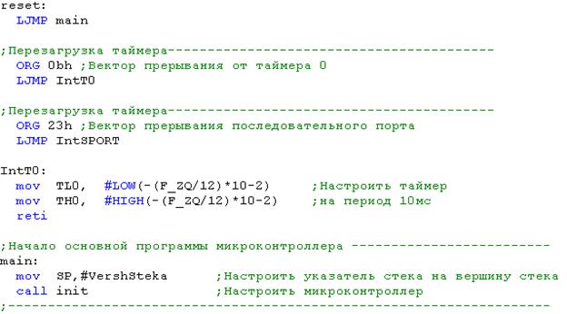 Директивы языка программирования ASM-51 - student2.ru