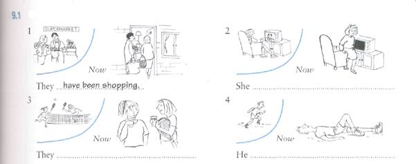 Fill in the present perfect continuous of the verbs in brackets - student2.ru