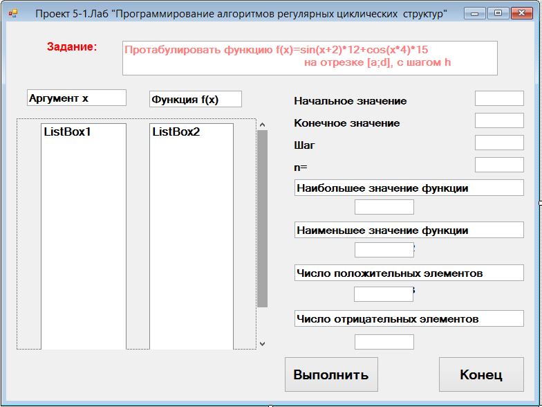 Формализация и уточнение задания - student2.ru