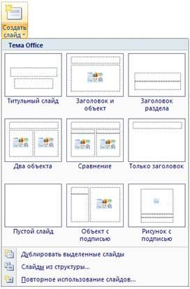 igrave;Окно MS Power Point - student2.ru