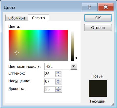 Индексированный цвет, работа с палитрой - student2.ru