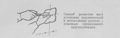 Инструкционная карта - Разметка трасс электропроводок - student2.ru