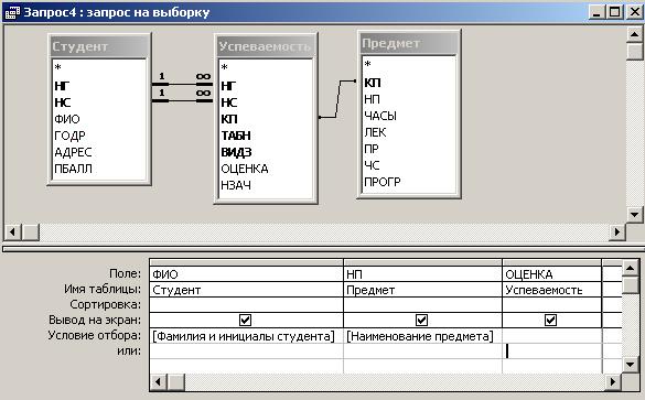 конструирование многотабличных запросов на выборку в субд ms access - student2.ru