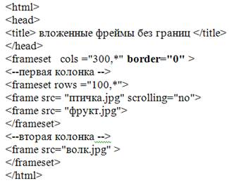 Лабораторная работа №5. Работа с фреймами - student2.ru