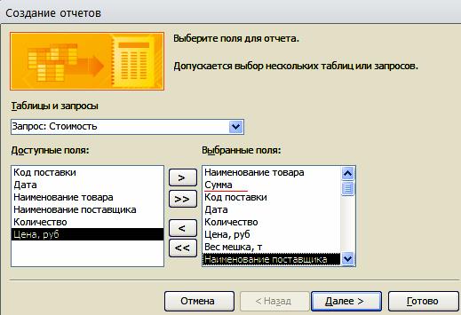 Лабораторная работа №5. СОЗДАНИЕ ОТЧЕТОВ - student2.ru