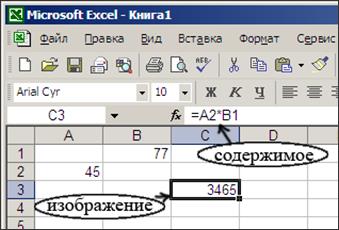 Модель ячейки в MS Excel - student2.ru