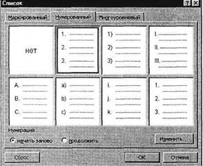 Образец текста с нумерованным списком - student2.ru