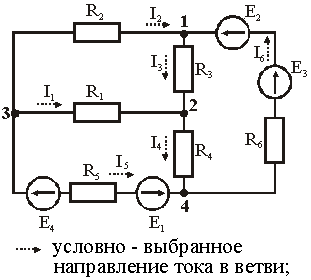 Определение токов во всех ветвях схемы по законам Кирхгофа - student2.ru