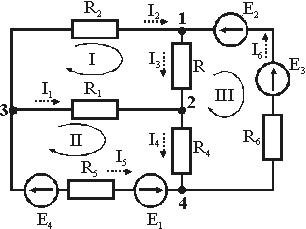 Определение токов во всех ветвях схемы по законам Кирхгофа - student2.ru