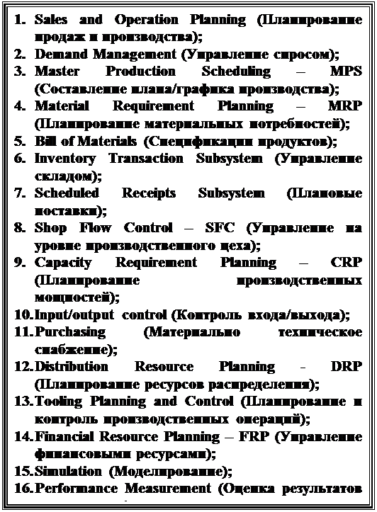 Основные логистические концепции/технологии и соответствующие им базовые подсистемы - student2.ru