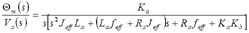 Передаточная функция одного сочленения робота - student2.ru