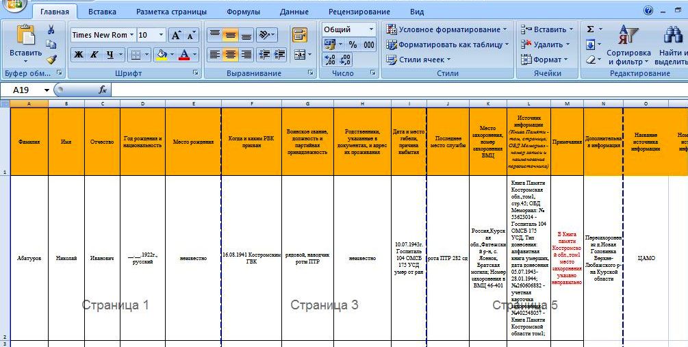 Первый этап формирования базы данных электронной картотеки - student2.ru