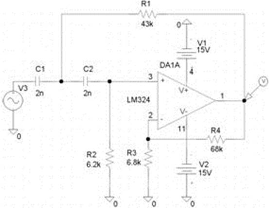 Построение АЧХ и ФЧХ для коэффициента усиления по напряжению - student2.ru