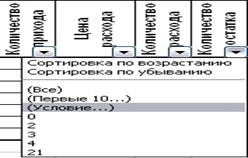 Практическая работа 32. MS Excel 2003. Фильтрация (выборка) данных из списка - student2.ru