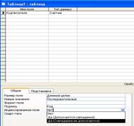 Практическая работа 38. MS Access 2003. Редактирование структуры таблицы в режиме конструктора - student2.ru