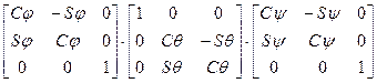 Представление матриц поворота через углы Эйлера - student2.ru