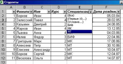 Просмотр таблицы перед печатью - student2.ru