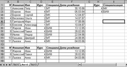Просмотр таблицы перед печатью - student2.ru