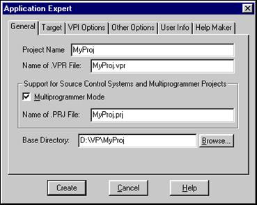 Решение. 1. Запустите среду Visual Prolog и создайте новый проект (Project | New Project), активизируется окно Application Expert (рис.11) - student2.ru