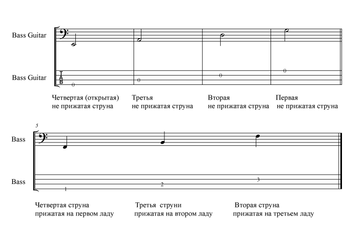 школа-самоучитель игры на бас-гитаре. часть 1 - student2.ru